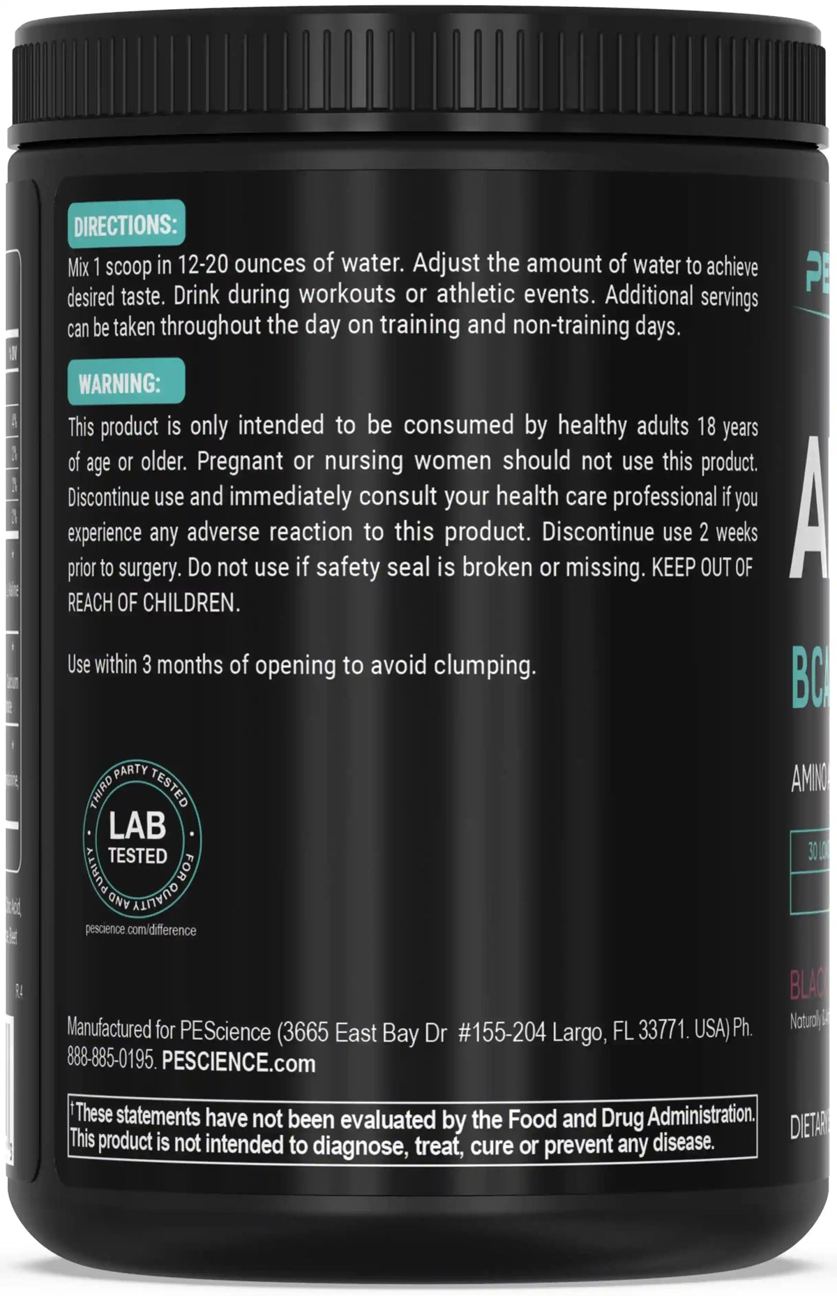 Amino IV BCAAs + EAAs