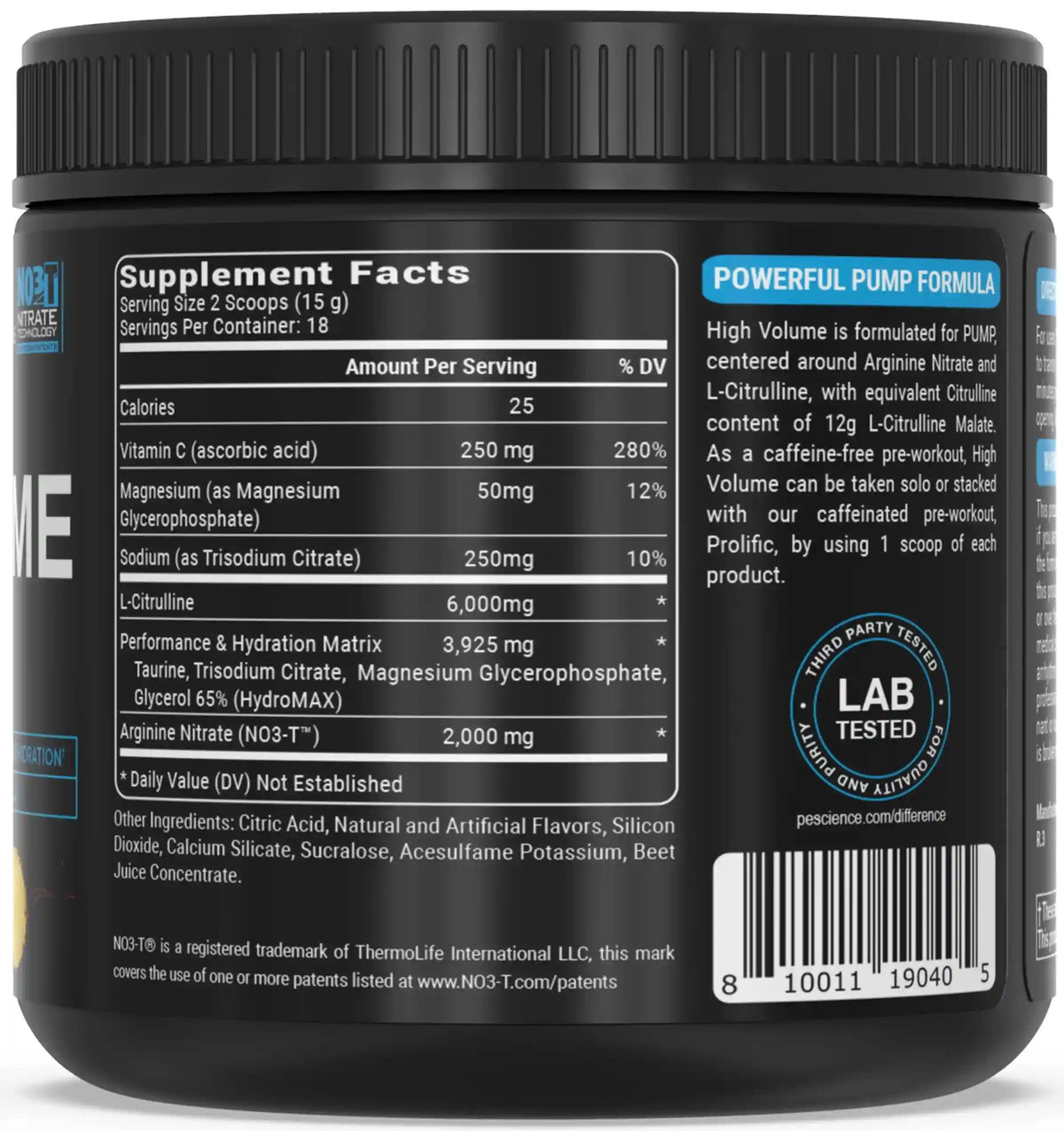 High Volume Stim-Free Pre-Workout