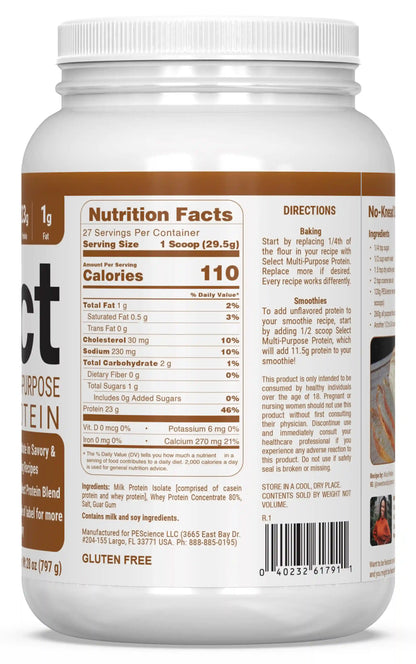 Select Unflavored Multi-Purpose Protein Flour