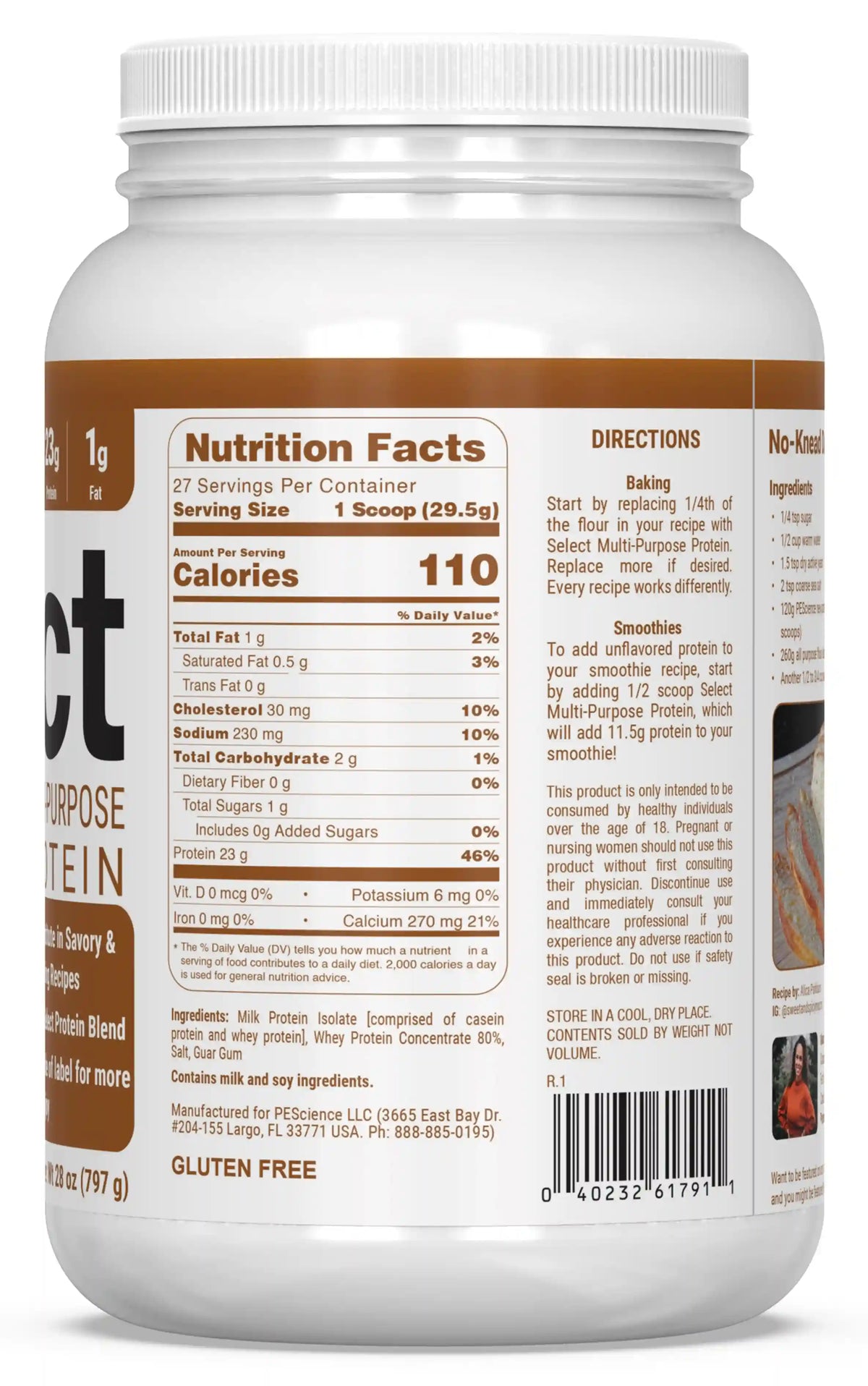 Select Unflavored Multi-Purpose Protein Flour